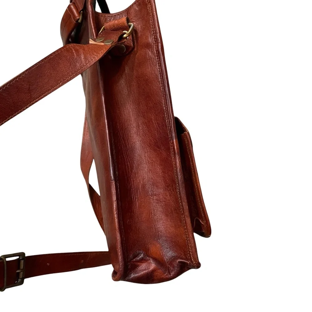 Vintage Leather Great‎ Seal of the State of Oklahoma 1907 Satchel Saddle Bag